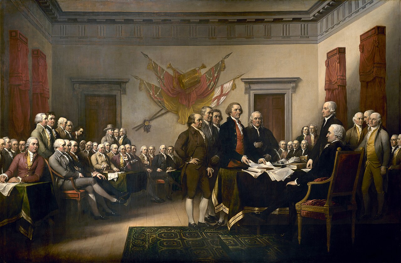 John Trumbull's painting of the American Declaration of Independence